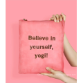 Yugland full color tote bag suede human instructional sports leave home yoga mat bag